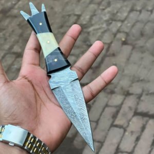 Mini Tactical Damascus Dagger