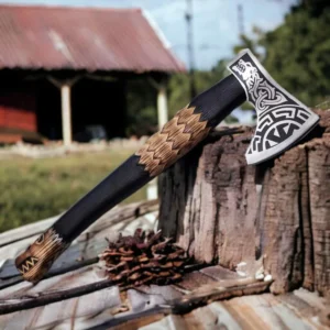 Norse Wolf Viking Axe
