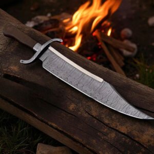The Pioneer Hand-Forged Damascus Bowie Knife