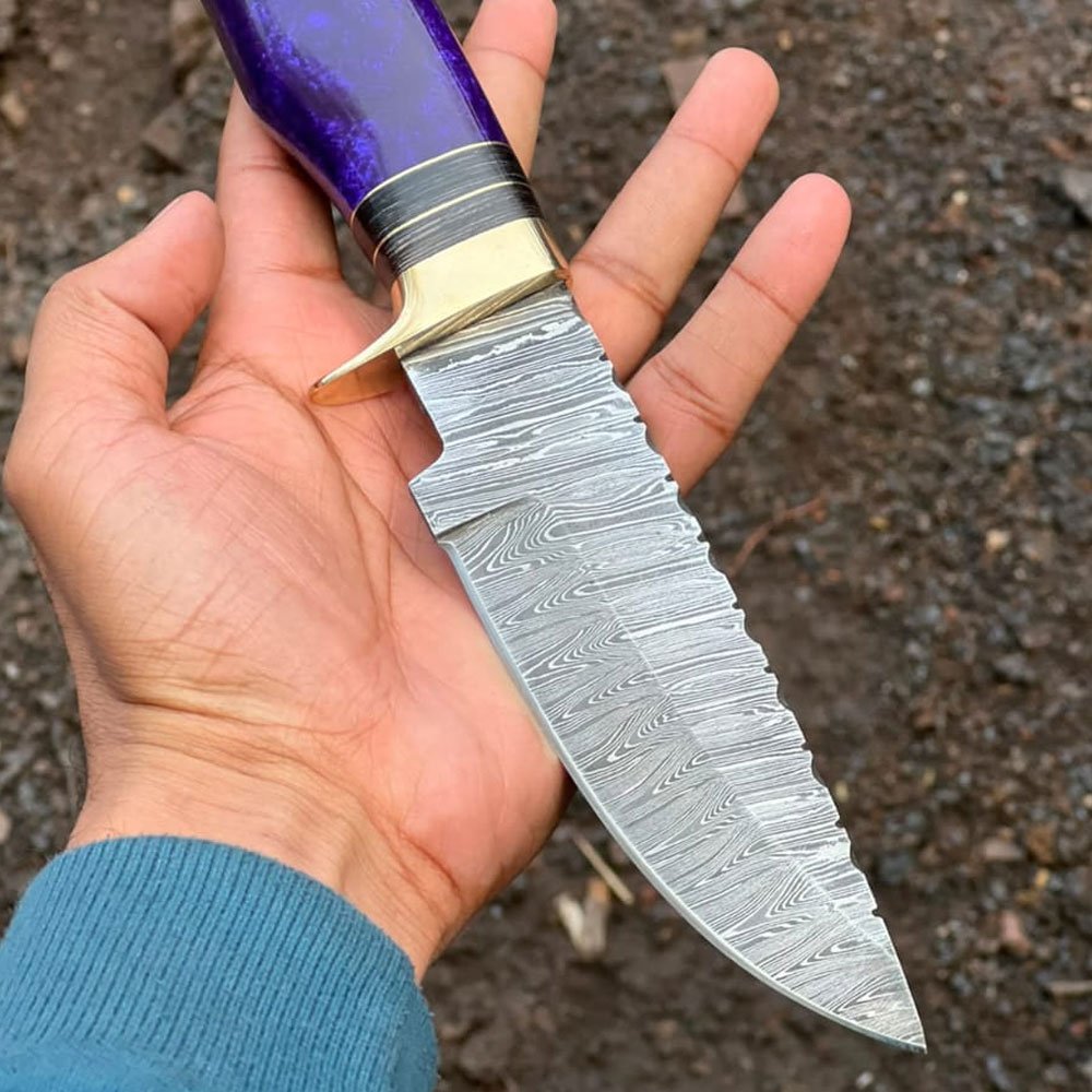 Hand-Forged Purple Knife - Image 3