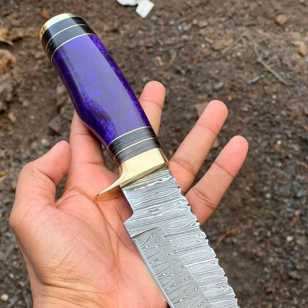 Hand-Forged Purple Knife - Image 4