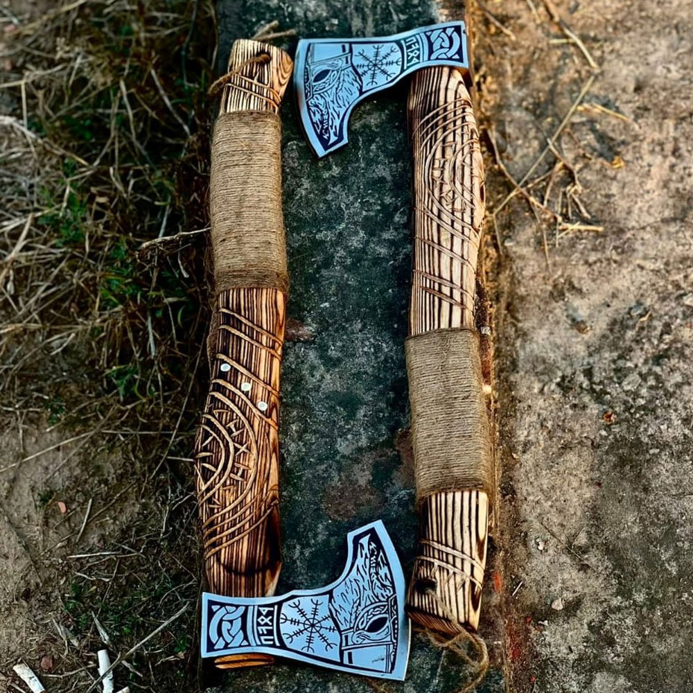 Twine-Wrapped Battle Axe - Image 2