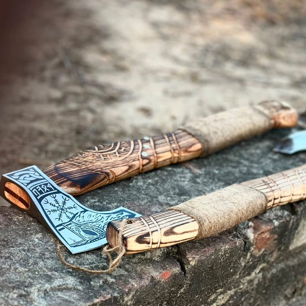 Twine-Wrapped Battle Axe - Image 3