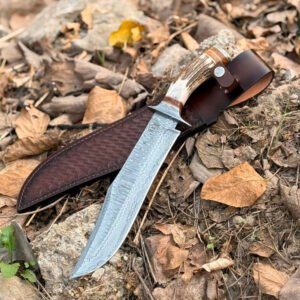 Antler Handle Fixed Blade Knife