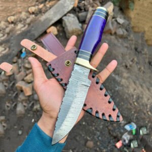 Hand-Forged Purple Knife