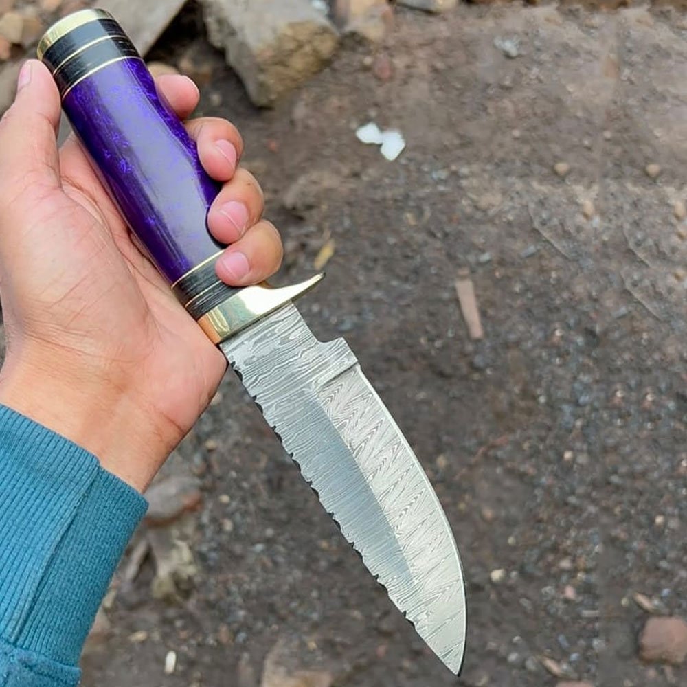 Hand-Forged Purple Knife - Image 2